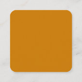 Golden Yellow Modern Custom QR Code Wedding RSVP Begleitkarte (Rückseite)