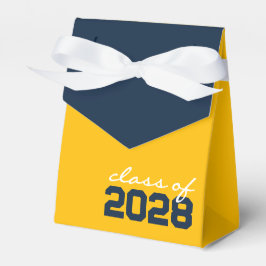 Golden Yellow & Navy Blue Abschluss Fevor Boxes Geschenkschachtel