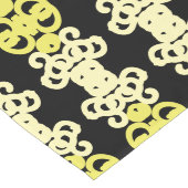 Golden Yellow Ornamental Stripe Seamless Pattern Großer Tischläufer (Ecke)
