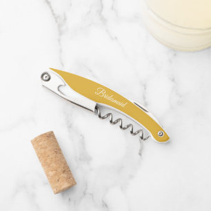 Golden Yellow Personalisiert Wedding Bridesmaid Kellnermesser