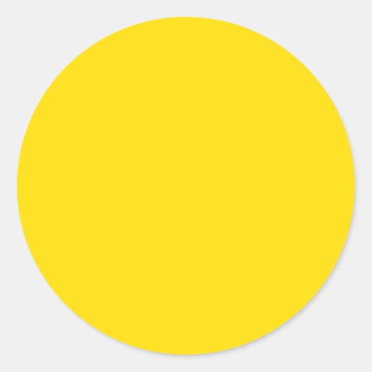 Golden Yellow Runder Aufkleber (Vorderseite)