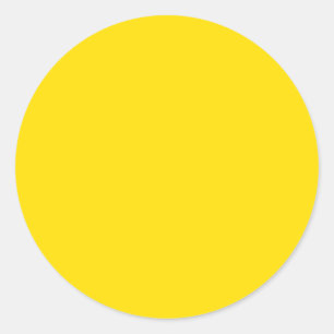 Golden Yellow Runder Aufkleber