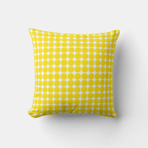 Golden Yellow Safari Dot Pillow Kissen