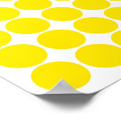 Golden Yellow Safari Dot Poster (Ecke)