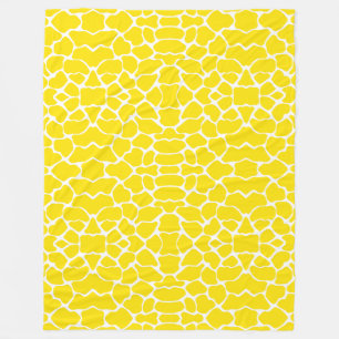 Golden Yellow Safari Giraffe Fleecedecke