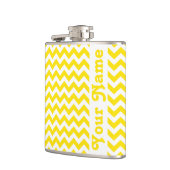 Golden Yellow Safari Zickzack mit individualisierb Flachmann (Links)