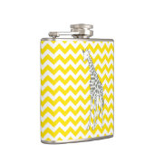 Golden Yellow Safari Zickzack mit Pop Flachmann (Rechts)