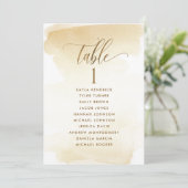 Golden Yellow, Sitzplakate mit Gästennamen (Stehend Vorderseite)