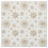 Golden Yellow Snowflakes Pattern Stoff (Muster)