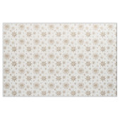 Golden Yellow Snowflakes Pattern Stoff (Fat Quarter (45,7 x 55,9 cm))