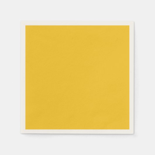Golden Yellow Solid Color Serviette (Vorderseite)