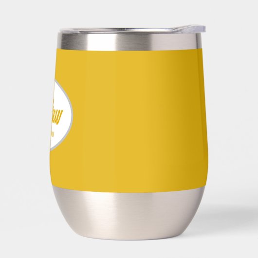 Golden Yellow Stylish Name Wedding Trauzeuge (Links)