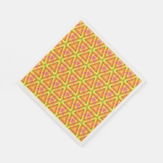 Golden Yellow Triangle Pattern Serviette (Ecke)