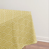 Golden Yellow Waves Art Deco Muster Tischdecke (Beispiel)