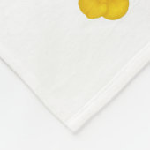 Golden Yellow Wildflower Photo Name Monogram Fleecedecke (Ecke)