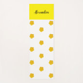 Golden Yellow Wildflower Photo Name Monogram Yogamatte (Vorderseite)