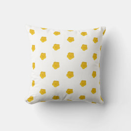 Golden Yellow Wildflower Photo Pattern  Kissen