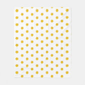 Golden Yellow Wildflowers Photo Pattern Fleecedecke (Vorderseite)