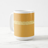 Golden Yellow Zebra Fell Print Kaffeetasse (Vorderseite Links)