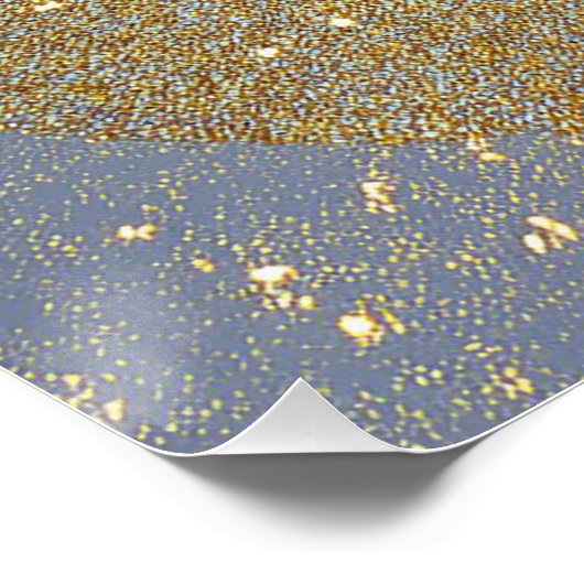 Golden Ying Yang Poster (Ecke)