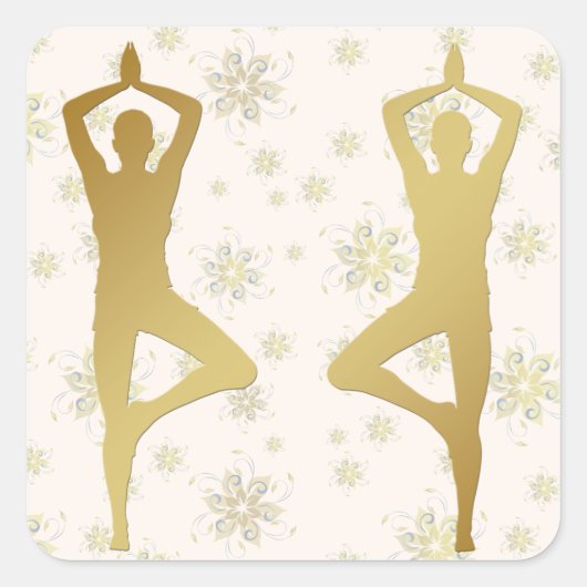 Golden Yoga Medical Sticker (Vorderseite)