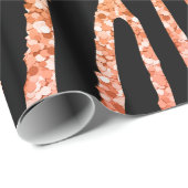 Golden Zebra Glittery Pattern Geschenkpapier (Rolleneckpunkt)