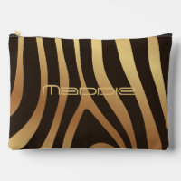 Golden Zebra Stripes Muster