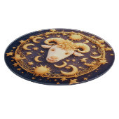 Golden Zodiac Aries Symbol Schneidebrett (Ecke)