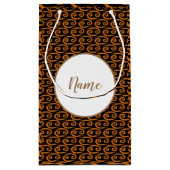 Golden Zodiac Sign Personalisiert Kleine Geschenktüte (Rückseite)