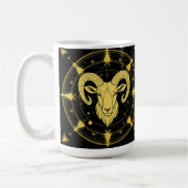 Golden Zodiac Symbol der Sterne Kaffeetasse (Links)