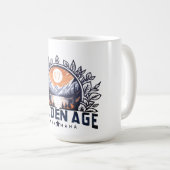 GOLDENALTER KAFFEETASSE (VorderseiteRechts)