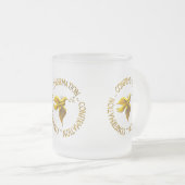 GOLDENBEKÄMPFUNG UND HOLY SPIRIT MATTGLASTASSE (VorderseiteRechts)