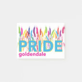 Goldendale PRIDE Swag Post-it Klebezettel (Vorderseite)