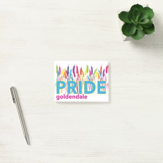Goldendale PRIDE Swag Post-it Klebezettel (Büro)