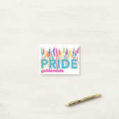 Goldendale PRIDE Swag Post-it Klebezettel (Auf Schreibtisch)