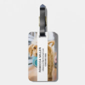 Goldendoodal Carry Dinner Bowl Gepäckanhänger (Rückseite vertikal)