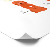 Goldendoodfarben-Poster Poster (Ecke)