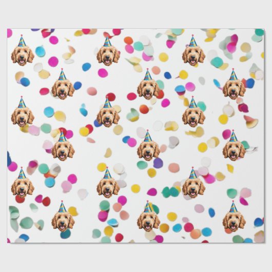 Goldendoodle 2 Wrapping Paper Geschenkpapier (Flach)