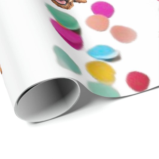 Goldendoodle 2 Wrapping Paper Geschenkpapier (Rolleneckpunkt)