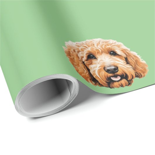 Goldendoodle 3 Wrapping Paper Geschenkpapier (Rolleneckpunkt)