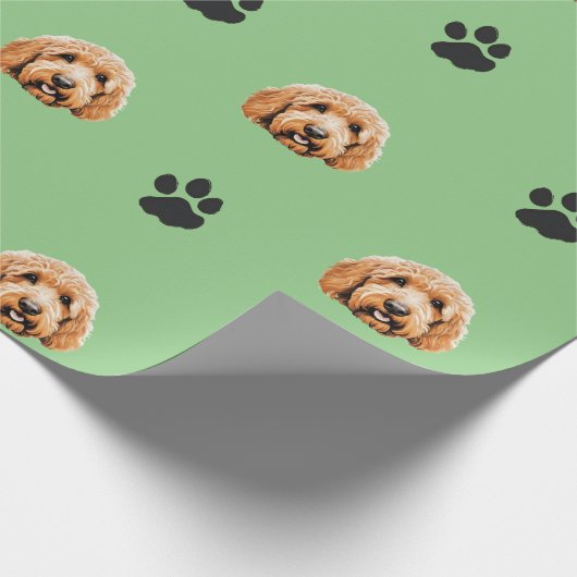 Goldendoodle 3 Wrapping Paper Geschenkpapier (Ecke)