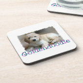 Goldendoodle Art Getränkeuntersetzer (Linke Seite)