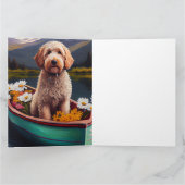 Goldendoodle auf dem Paddle: Ein Landschaftliches Karte (Innenseite)
