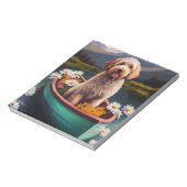 Goldendoodle auf dem Paddle: Ein Landschaftliches Notizblock (Rotiert)