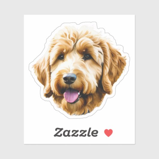 Goldendoodle Aufkleber (Blatt)