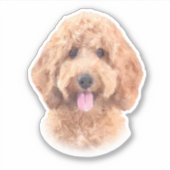 Goldendoodle Aufkleber (Vorderseite)