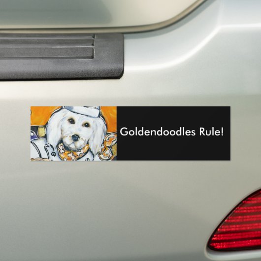Goldendoodle Autoaufkleber (Auf Auto)