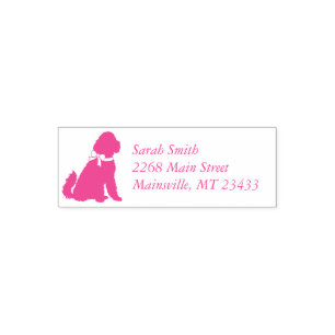 Goldendoodle Babydusche Rosa Permastempel