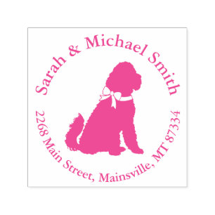 Goldendoodle Babydusche Rosa Permastempel