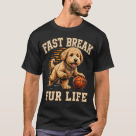 Goldendoodle-Basketball-Hund Vintage-Design T-Shirt